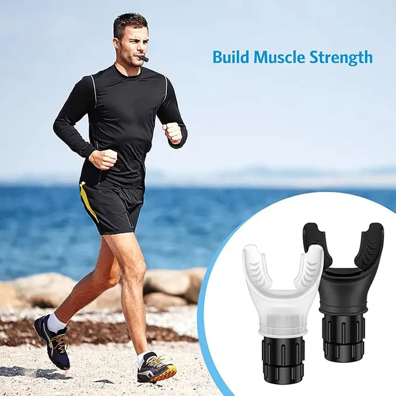 Compact Breathing Trainer - Adjustable Resistance Workout Equipment, Home Workout Gear, Sports Training Equipment, Training Aids, Exercise Gear, 2.2X3.85In Portable Agility Device for Athletes, Space-Saving Gym Accessory